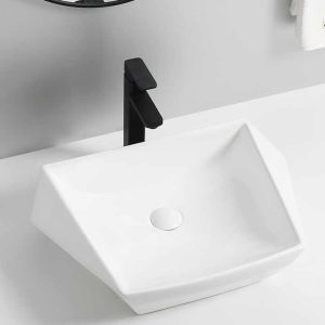 Modern White Porcelain Sinks Bathroom Basin Table Sink Smooth White Washbasin Ceramic