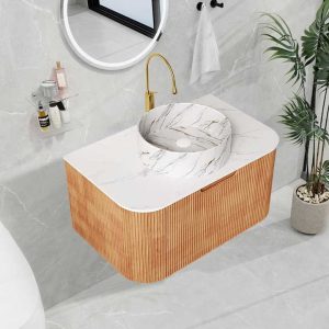 Chaozhou Luxury Elegant High End Bathroom Vanities Mirror Plywood Bathroom Cabinet Vanity